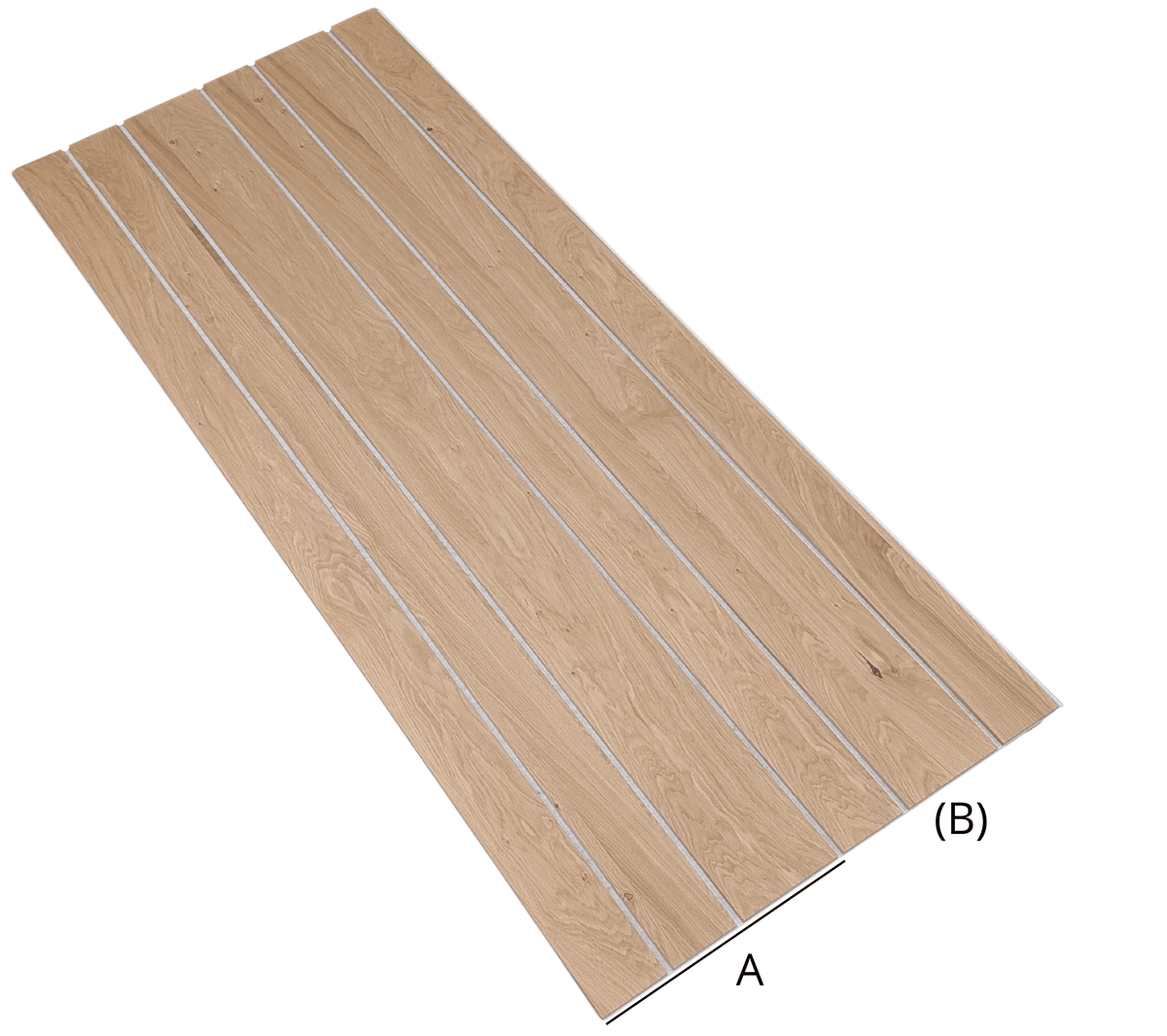 Panneau SIGNATURE chêne sur feutrine BEIGE modèle A | JUTO - JUTO