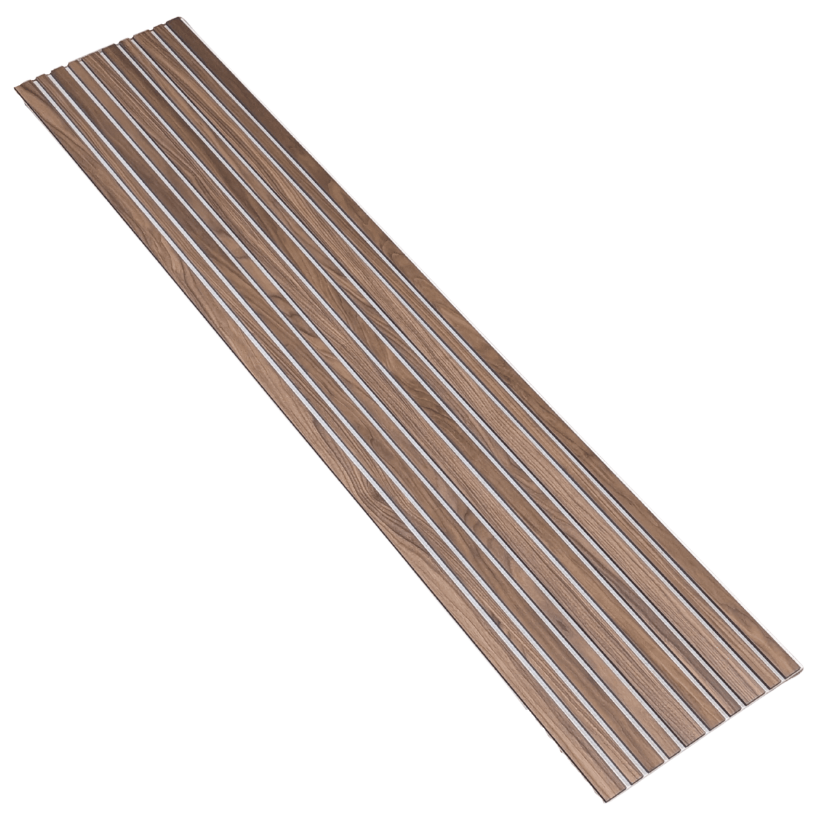 Panneau ASYMÉTRIX noyer sur feutrine BEIGE | JUTO - JUTO